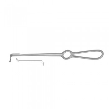 Obwegeser Soft Tissue Retractor Bent Upwards Stainless Steel, 21.5 cm - 8 1/2" Blade Size 11 x 57 mm